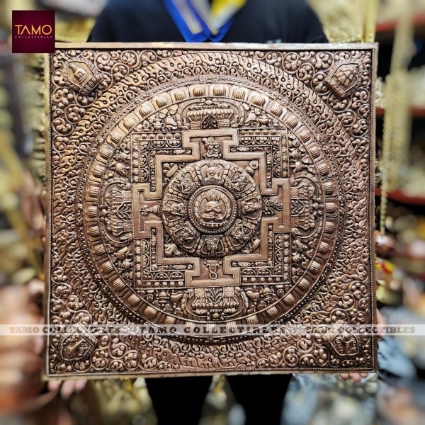 Panchabuddha Mandala Copper Fine 23"