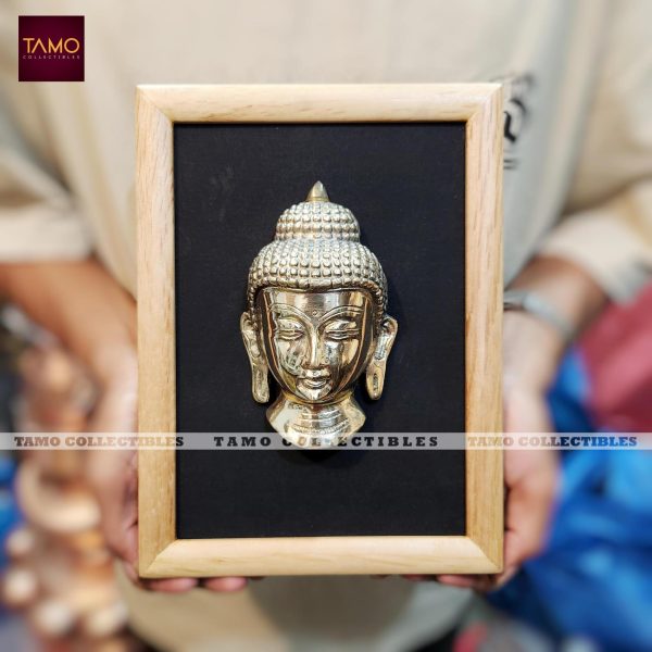Brass Buddha Mask Frame 7x10"
