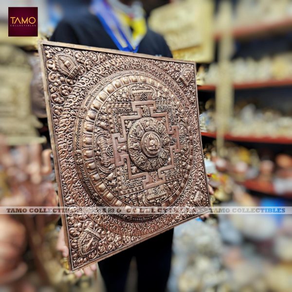 Panchabuddha Mandala Copper Fine 23"