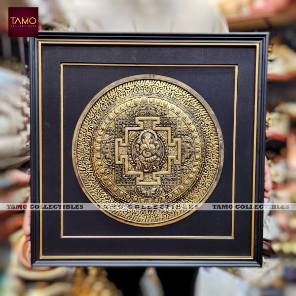 Ganesh Mandala Fine BG Frame 19"