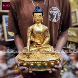 Shakyamuni Buddha Fullgold Fine Stone 13"